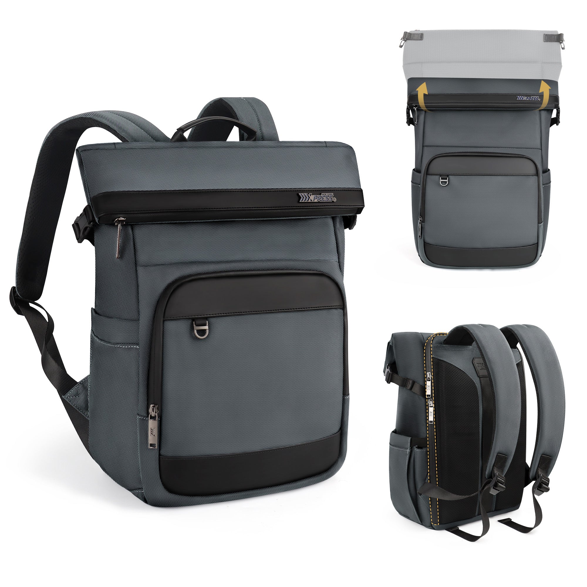 New York XPress B00684 Backpack 20'' Large Capacity Travel Laptop Backpack for 17 inch Laptop,Waterproof Backpack 27L