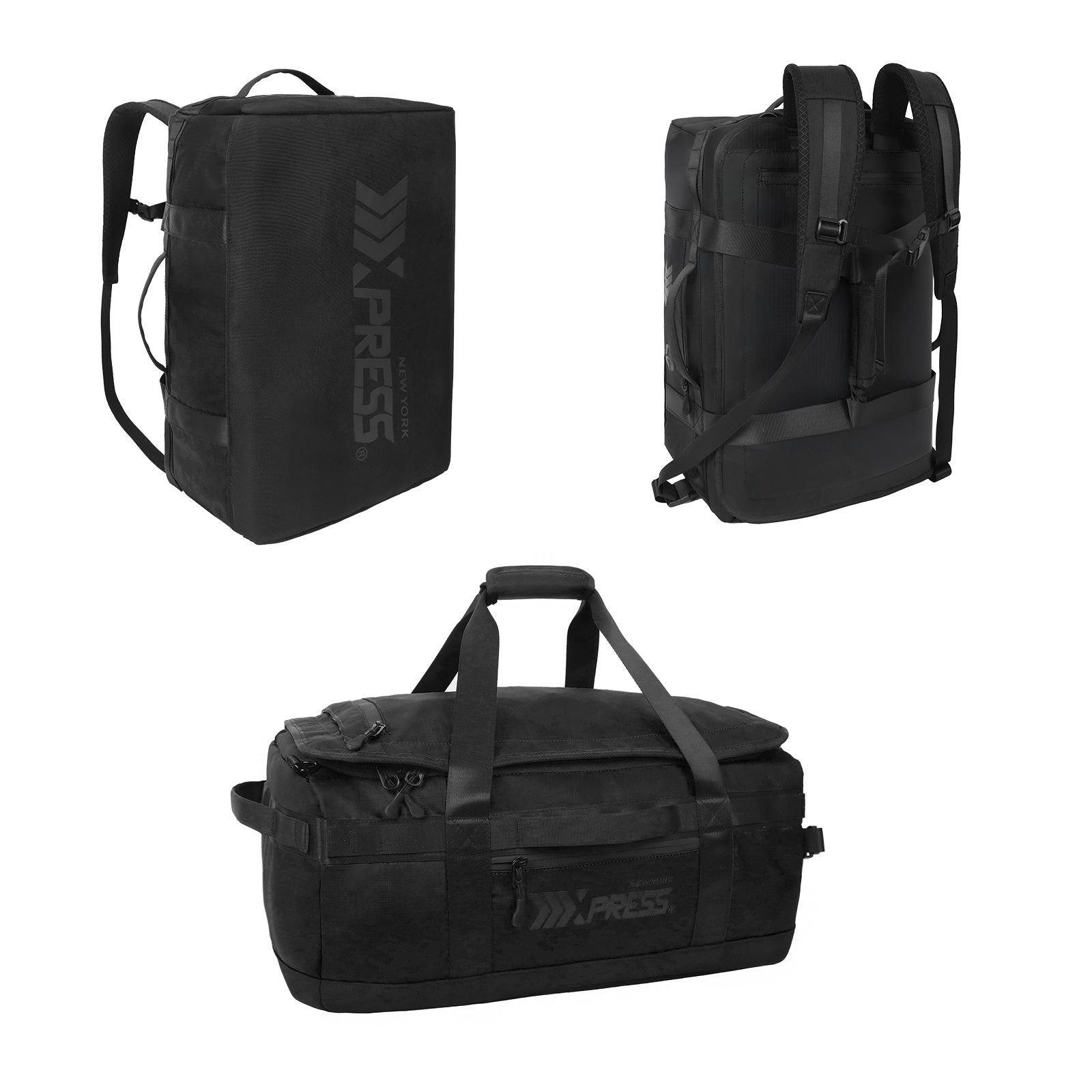 New York XPress LX-737-20''Backpack,2-in-1 Carry-on Backpack for Men Women 40L Sports Gym Bag with Backpack Straps,Water Resistant,for Travel/Gym