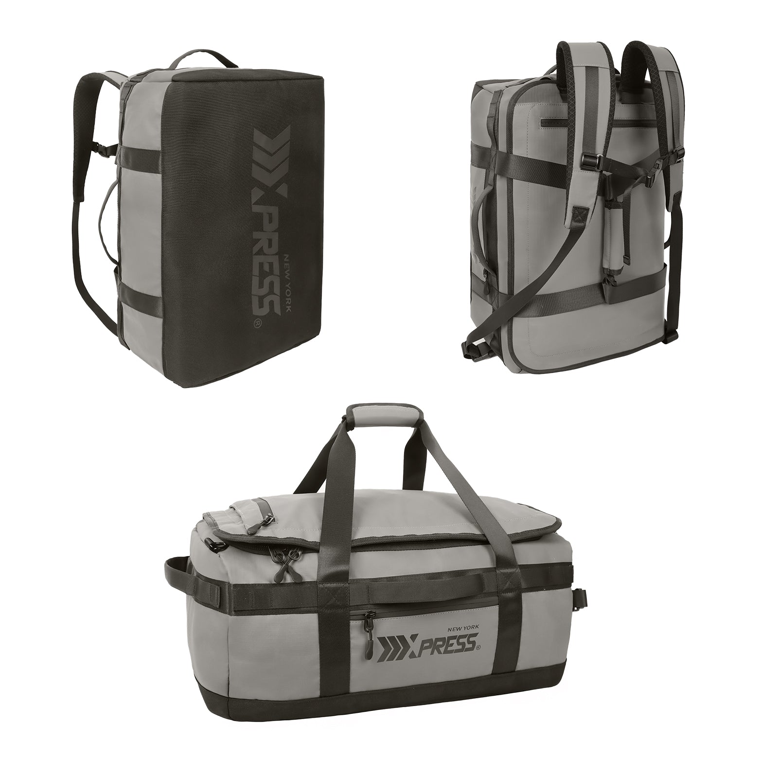 New York XPress LX-737-20''Backpack,2-in-1 Carry-on Backpack for Men Women 40L Sports Gym Bag with Backpack Straps,Water Resistant,for Travel/Gym