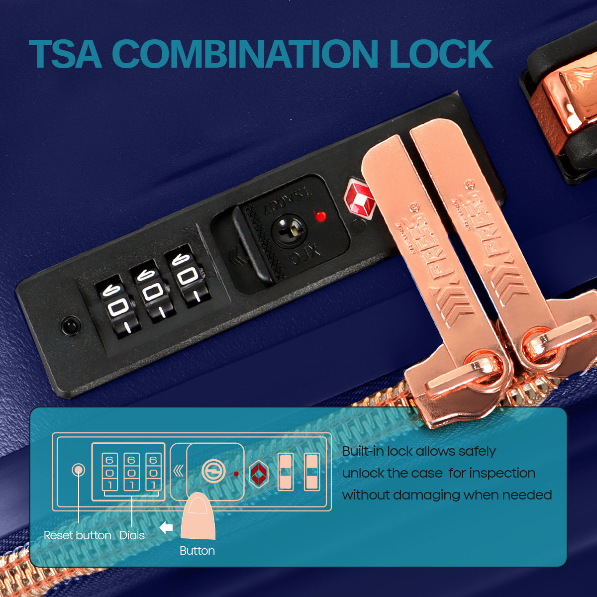 New York XPress 20''+14''Carry On Luggage, 25in/29in,Hardshell Expandable Suitcase w/Spinner Wheels and TSA LOCK