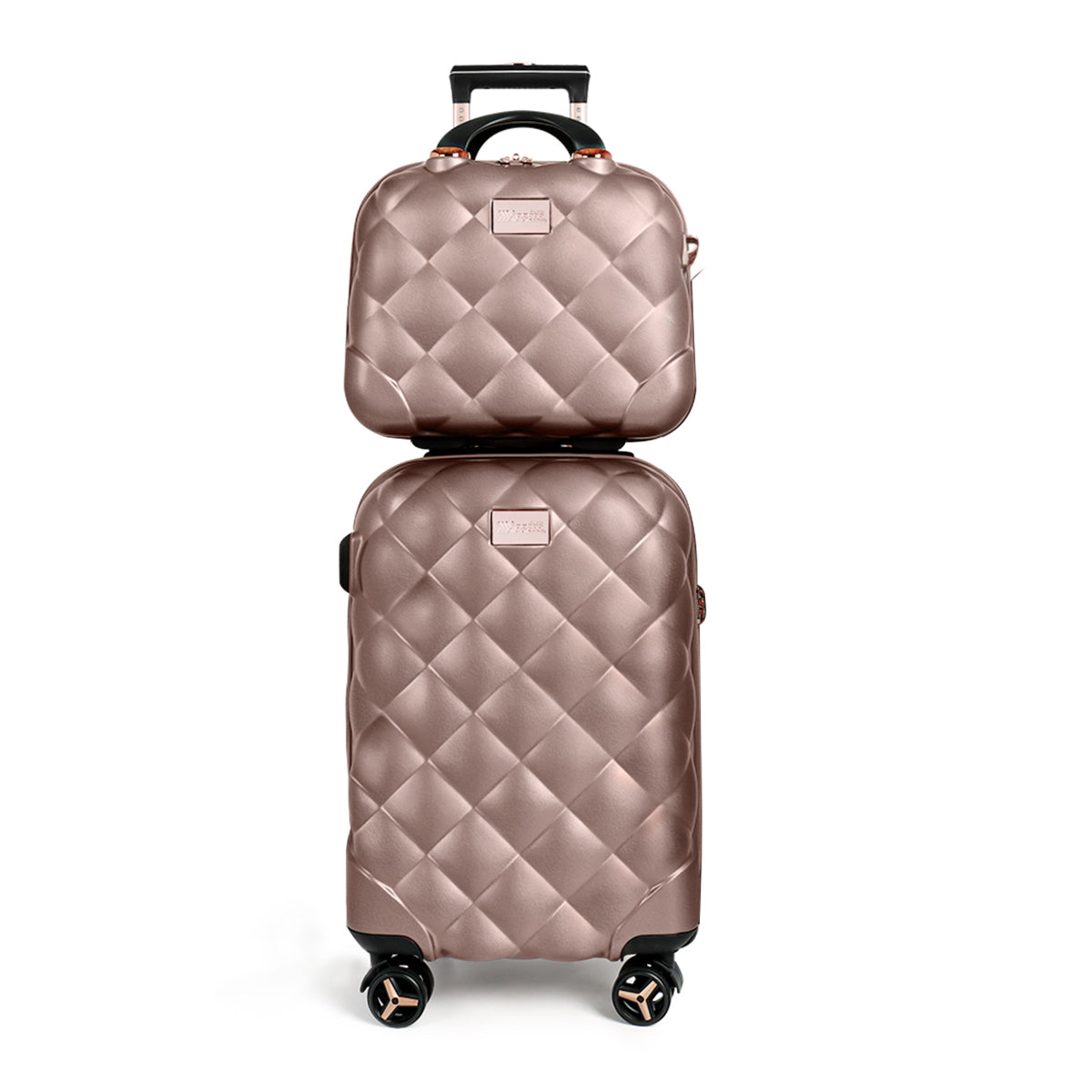 New York XPress 20''+14''Carry On Luggage, 25in/29in,Hardshell Expandable Suitcase w/Spinner Wheels and TSA LOCK