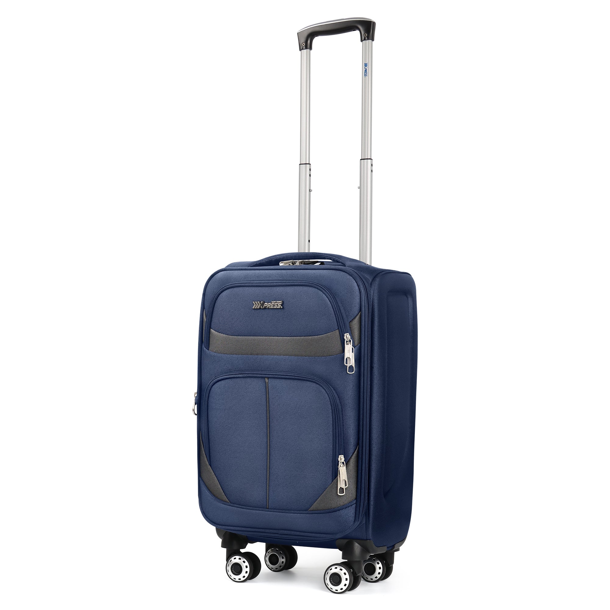 NEW YORK XPRESS Luggage WD-8815,Softside 20in/24in/28in/32in Suitcase,Expandable Luggage,w/Spinner Wheels w/LOCK