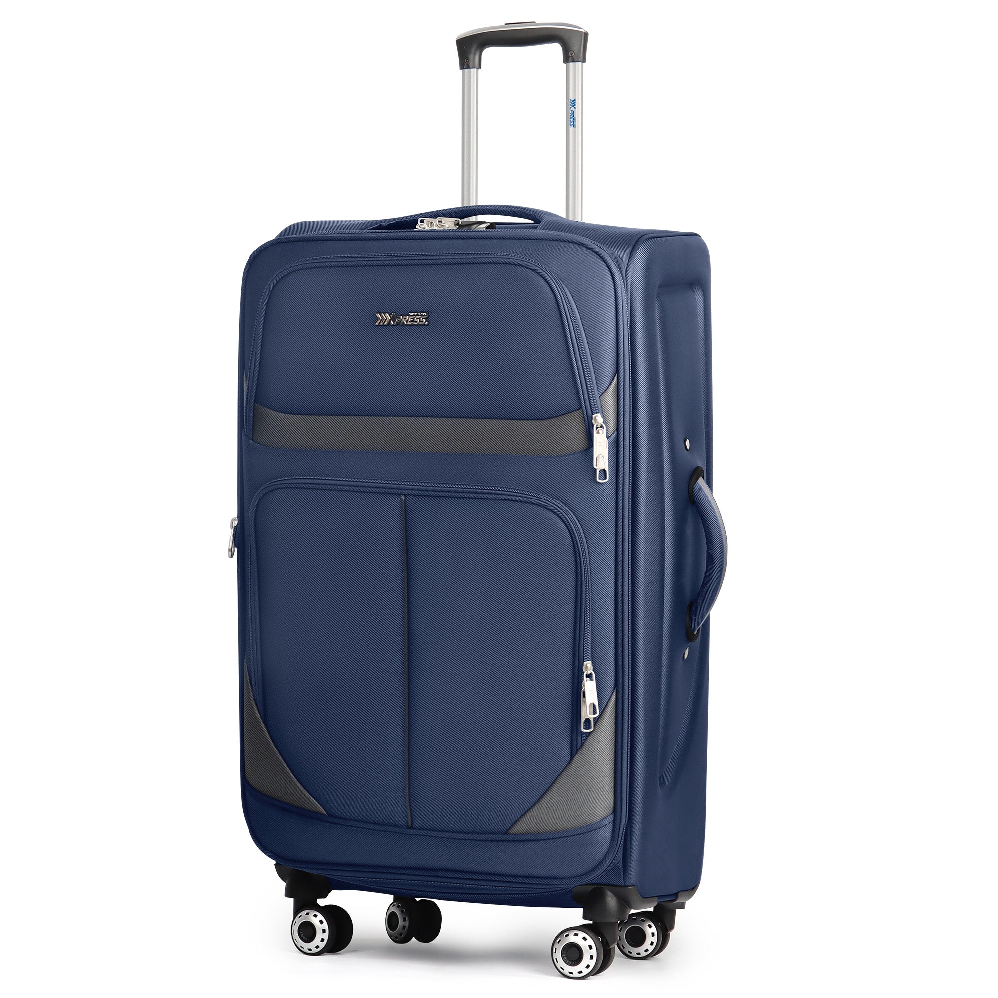 NEW YORK XPRESS Luggage WD-8815,Softside 20in/24in/28in/32in Suitcase,Expandable Luggage,w/Spinner Wheels w/LOCK