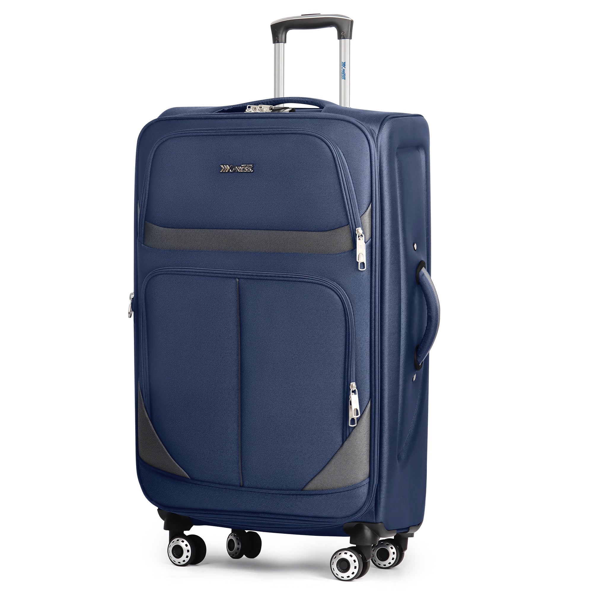NEW YORK XPRESS Luggage WD-8815,Softside 20in/24in/28in/32in Suitcase,Expandable Luggage,w/Spinner Wheels w/LOCK