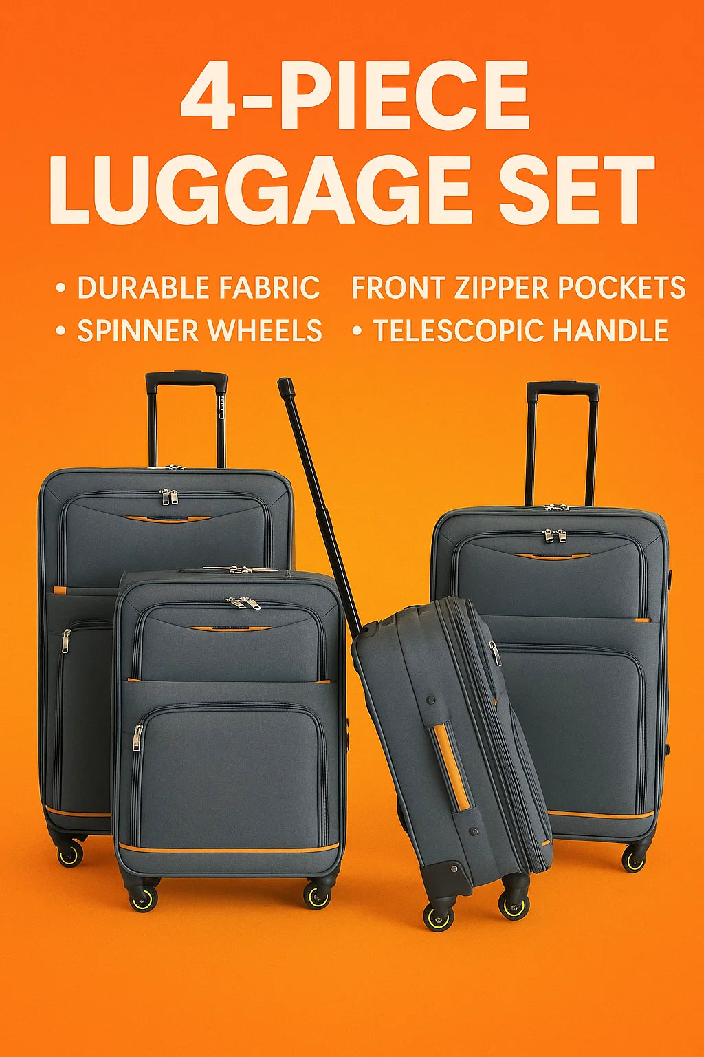 NEW YORK XPRESS WD-327 4 PIECE LUGGAGE (20"24"28"32)