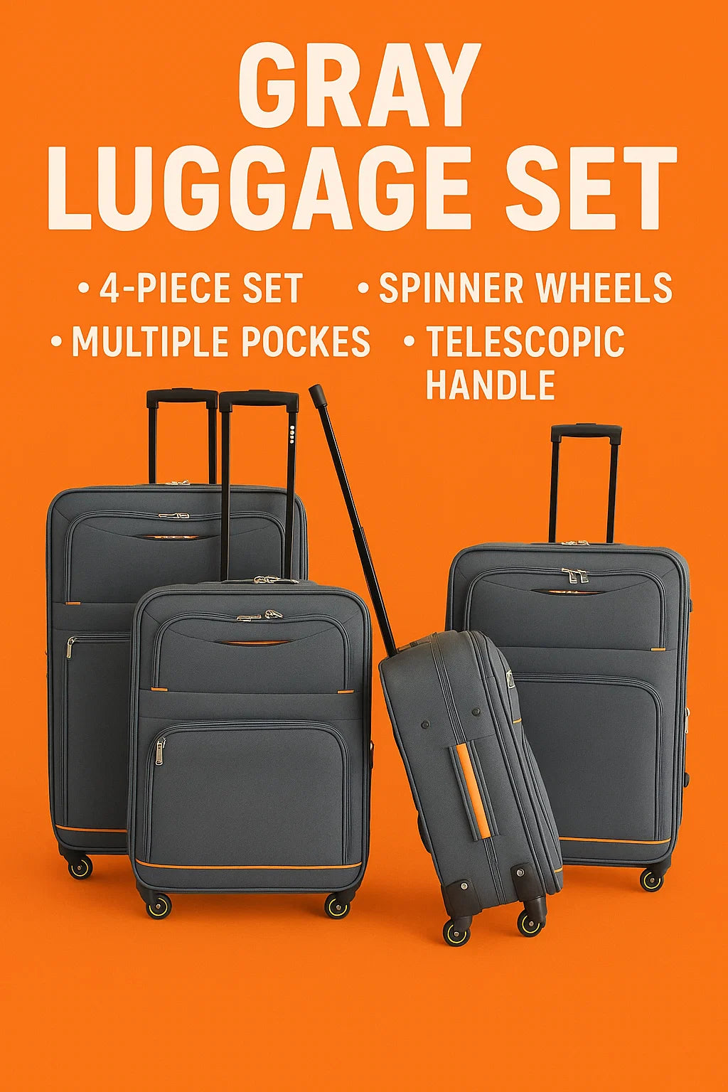 NEW YORK XPRESS WD-327 4 PIECE LUGGAGE (20"24"28"32)