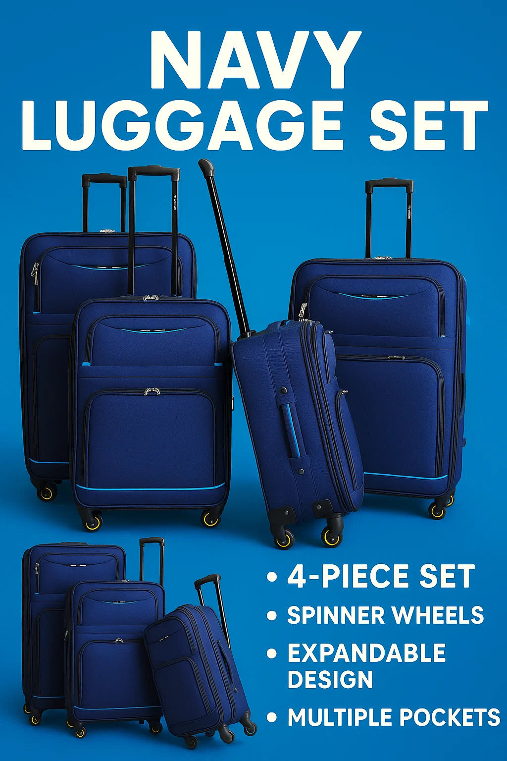 NEW YORK XPRESS WD-327 4 PIECE LUGGAGE (20"24"28"32)