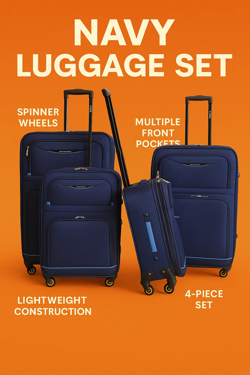 NEW YORK XPRESS WD-327 4 PIECE LUGGAGE (20"24"28"32)