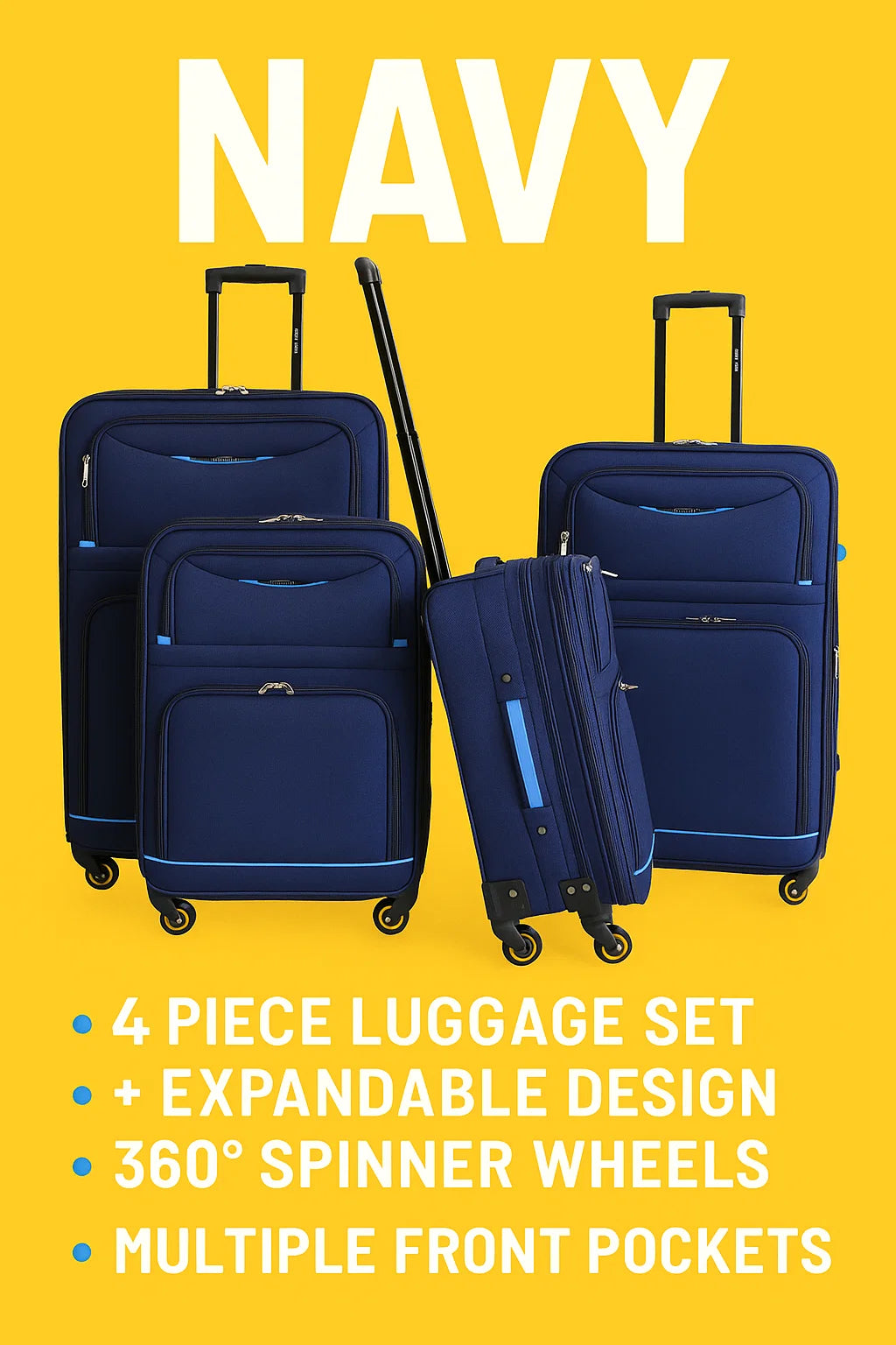 NEW YORK XPRESS WD-327 4 PIECE LUGGAGE (20"24"28"32)