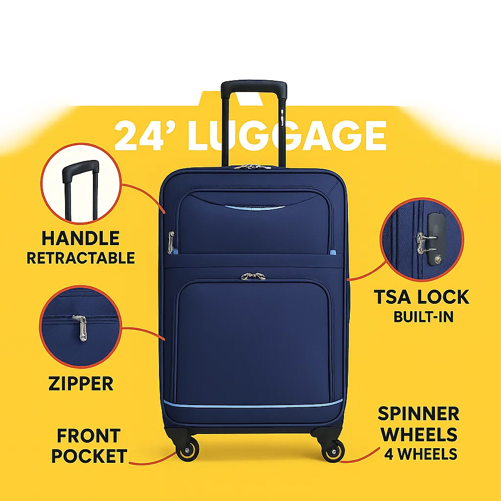 NEW YORK XPRESS WD-327 4 PIECE LUGGAGE (20"24"28"32)