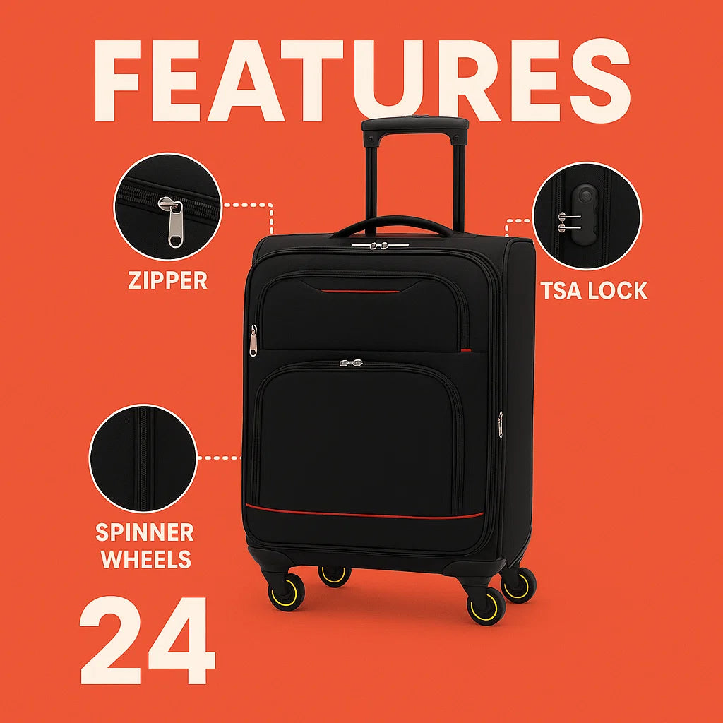 NEW YORK XPRESS WD-327 4 PIECE LUGGAGE (20"24"28"32)