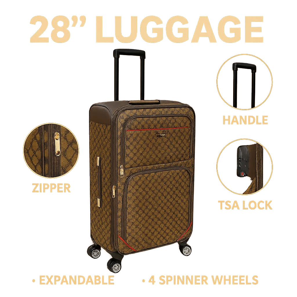 NEW YORK XPRESS XH-2601 SOFT LUGGAGE 5 PIECE (20" 26" 28" 30" 32")