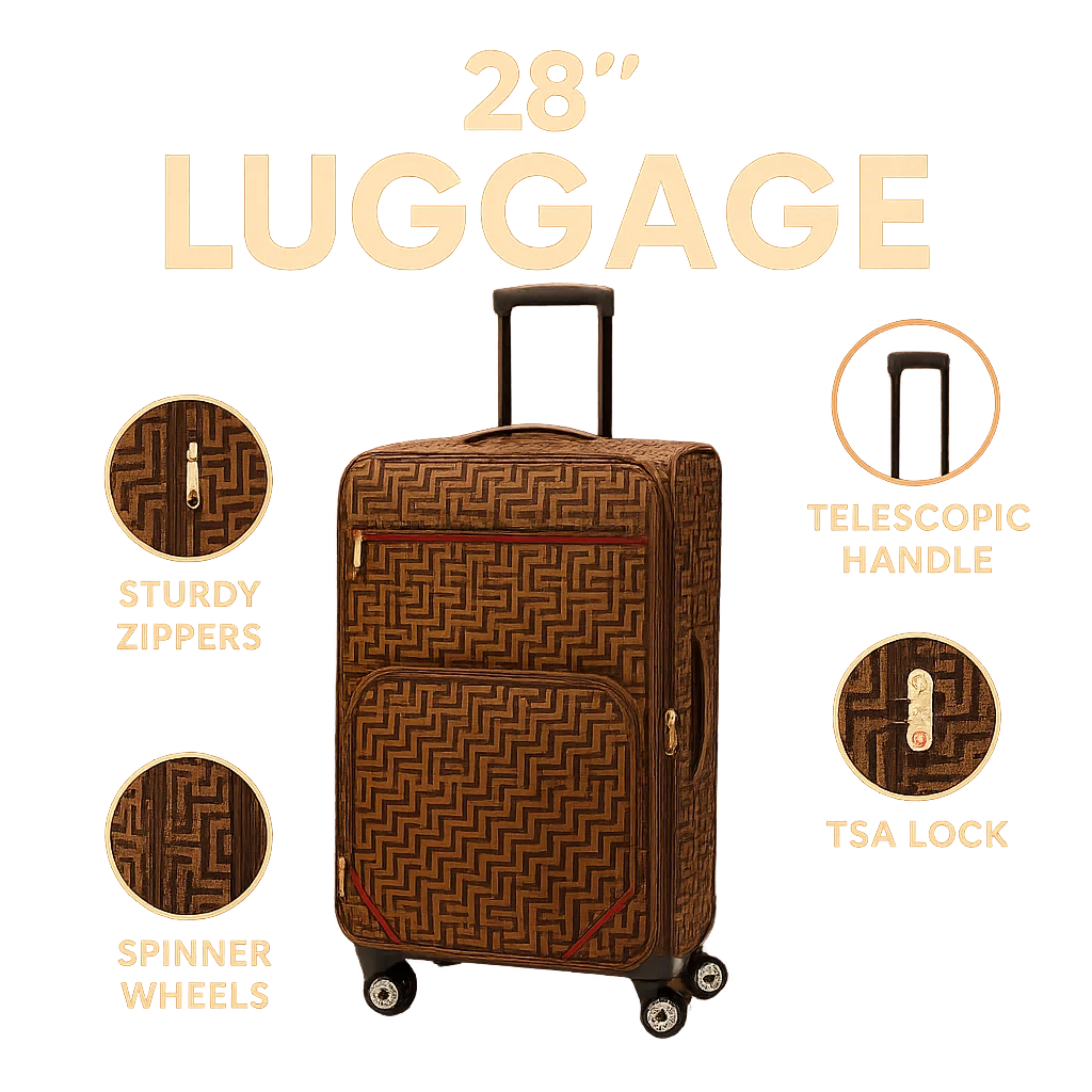 NEW YORK XPRESS XH-2601 SOFT LUGGAGE 5 PIECE (20" 26" 28" 30" 32")