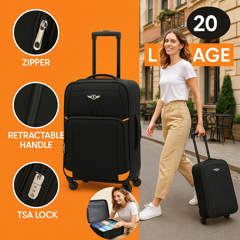 NEW YORK XPRESS XH-1717 LUGGAGE SOFTSIDE SUITCASE (20" 24" 28" 32")