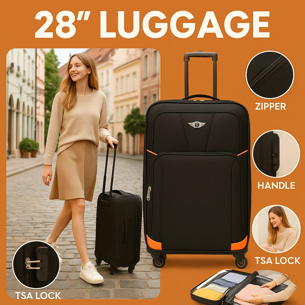 NEW YORK XPRESS XH-1717 LUGGAGE SOFTSIDE SUITCASE (20" 24" 28" 32")