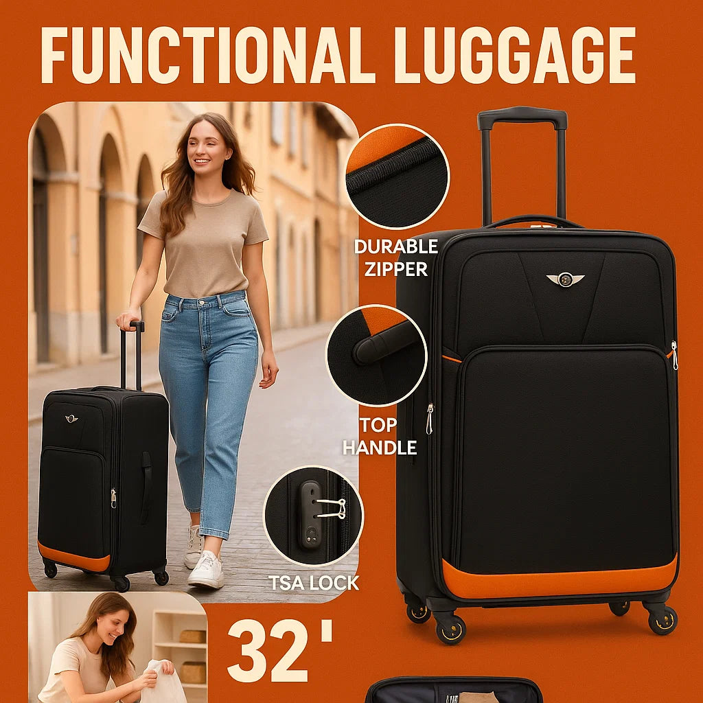 NEW YORK XPRESS XH-1717 LUGGAGE SOFTSIDE SUITCASE (20" 24" 28" 32")