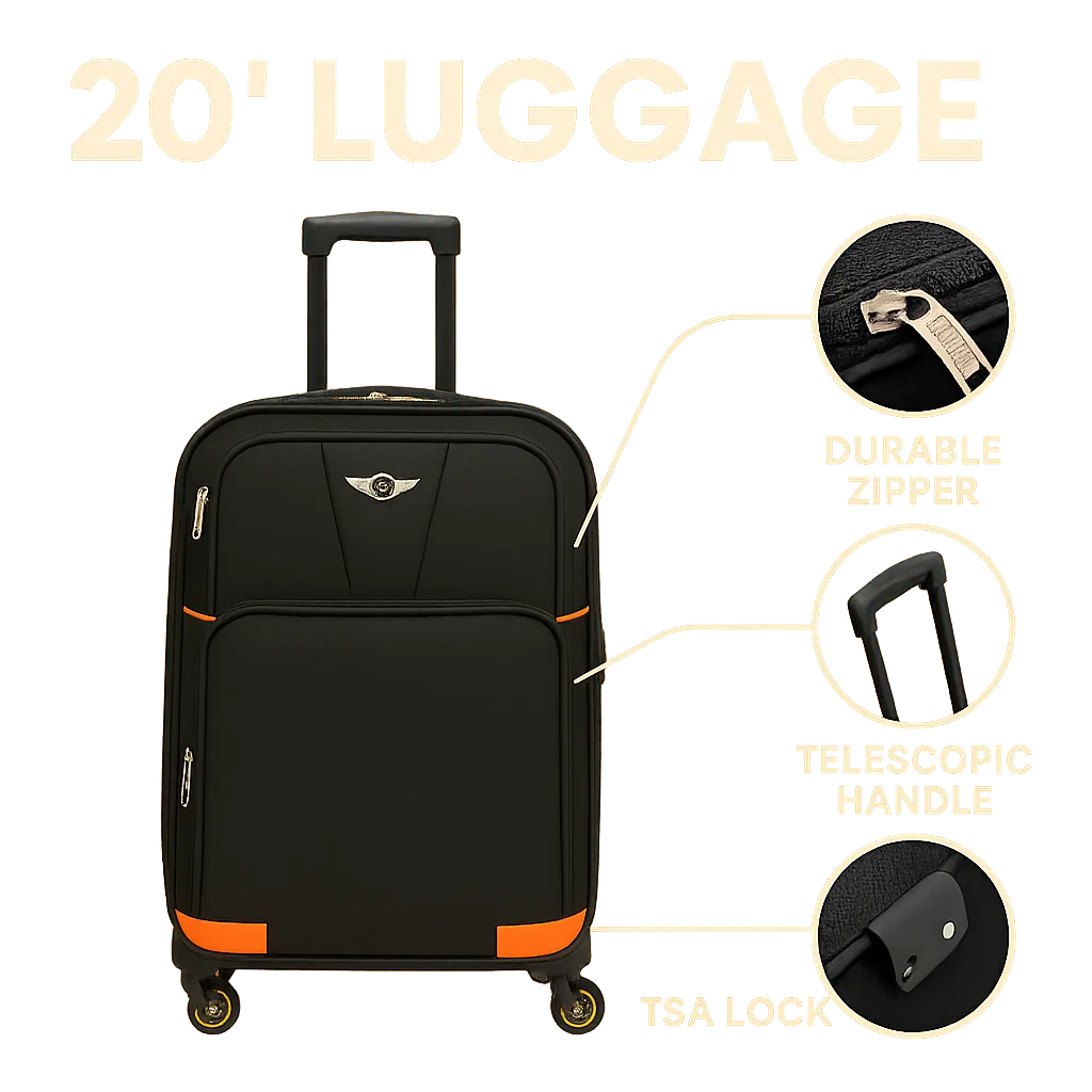 NEW YORK XPRESS XH-1717 LUGGAGE SOFTSIDE SUITCASE (20" 24" 28" 32")