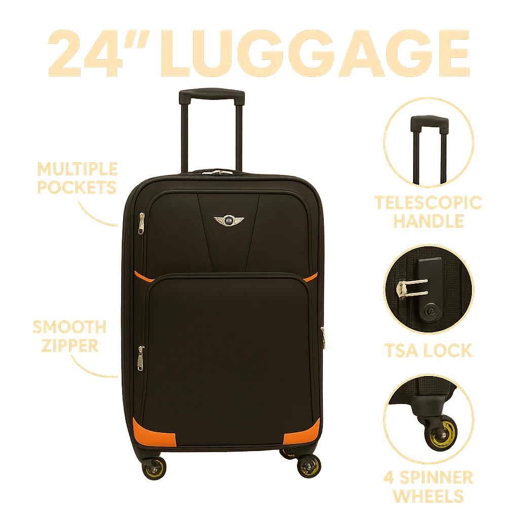 NEW YORK XPRESS XH-1717 LUGGAGE SOFTSIDE SUITCASE (20" 24" 28" 32")