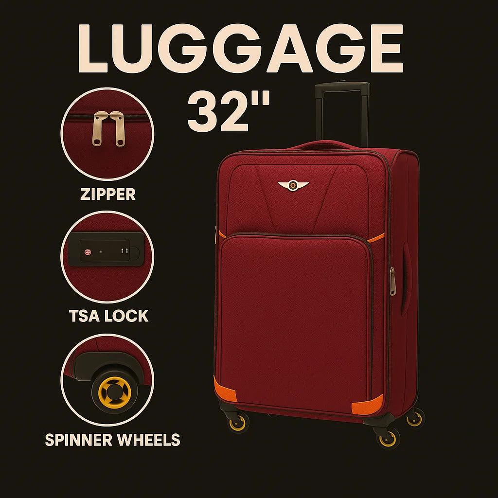 NEW YORK XPRESS XH-1717 LUGGAGE SOFTSIDE SUITCASE (20" 24" 28" 32")