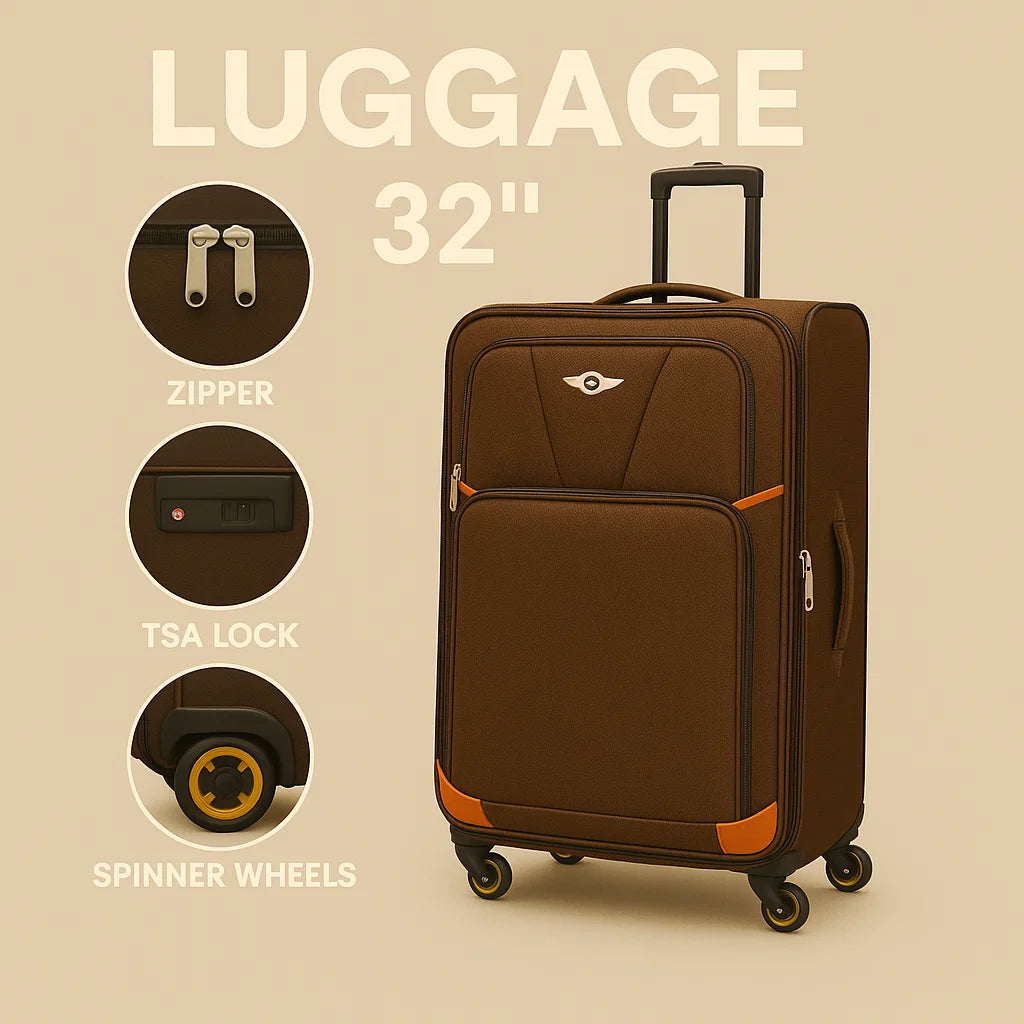 NEW YORK XPRESS XH-1717 LUGGAGE SOFTSIDE SUITCASE (20" 24" 28" 32")