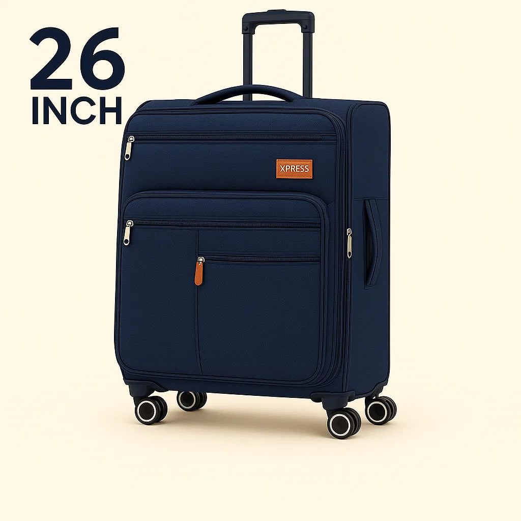 NEW YORK XPRESS XJ-1901 Softside Spinner Luggage – Lightweight, Durable & Sleek Travel Companion (20" 26" 30")