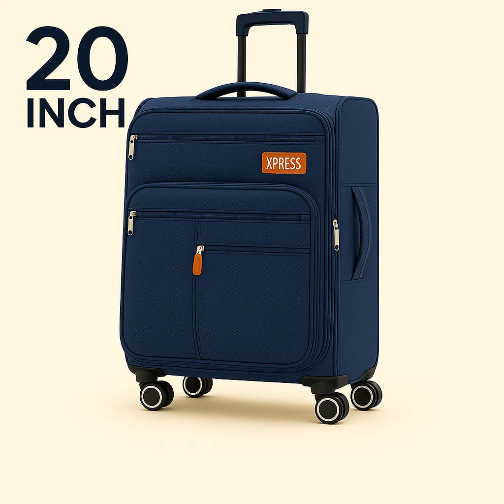 NEW YORK XPRESS XJ-1901 Softside Spinner Luggage – Lightweight, Durable & Sleek Travel Companion (20" 26" 30")