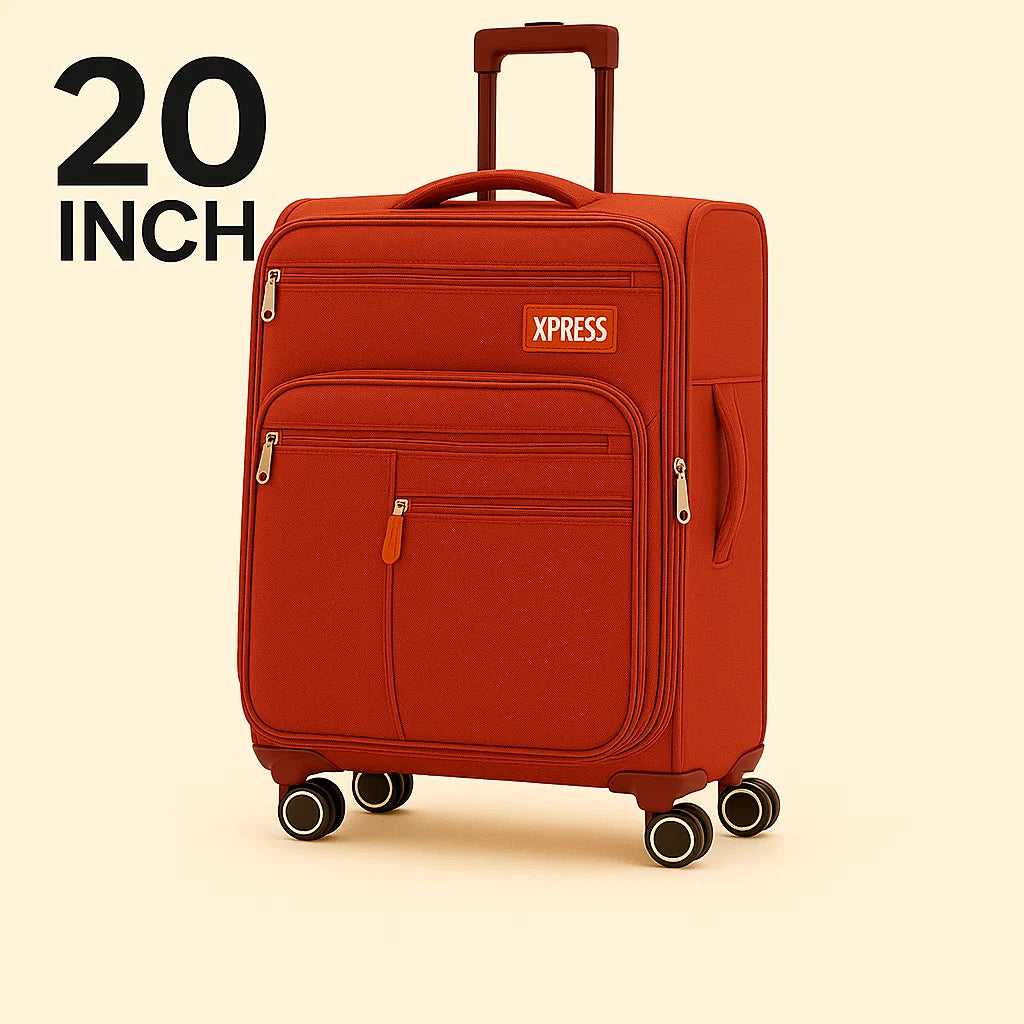 NEW YORK XPRESS XJ-1901 Softside Spinner Luggage – Lightweight, Durable & Sleek Travel Companion (20" 26" 30")