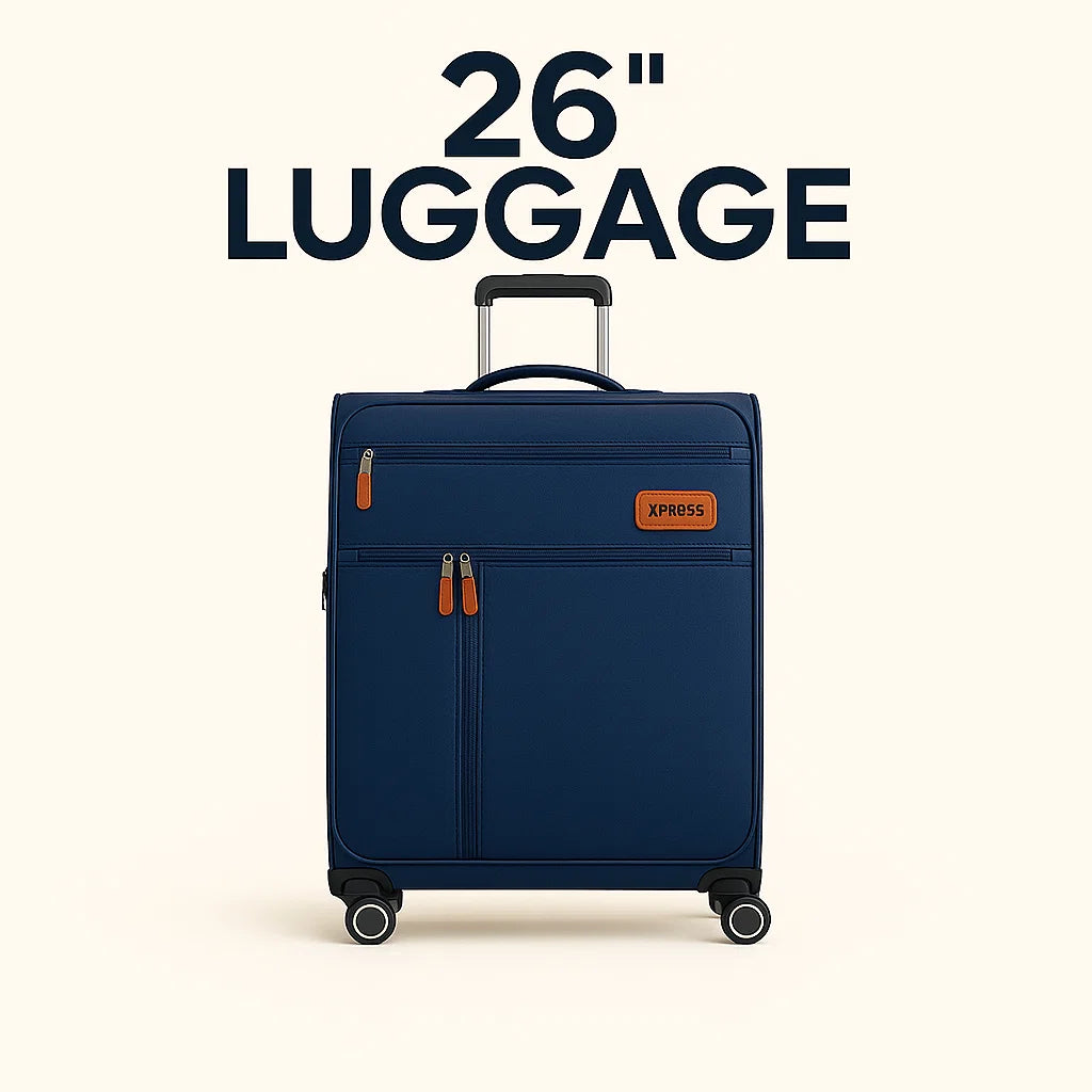 NEW YORK XPRESS XJ-1901 Softside Spinner Luggage – Lightweight, Durable & Sleek Travel Companion (20" 26" 30")