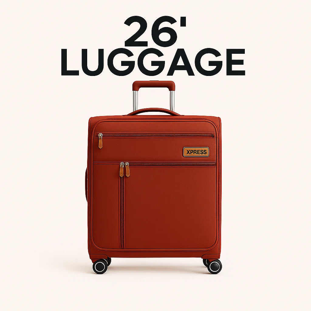 NEW YORK XPRESS XJ-1901 Softside Spinner Luggage – Lightweight, Durable & Sleek Travel Companion (20" 26" 30")