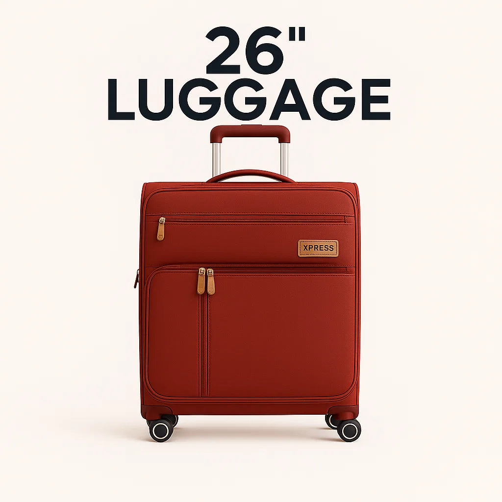 NEW YORK XPRESS XJ-1901 Softside Spinner Luggage – Lightweight, Durable & Sleek Travel Companion (20" 26" 30")