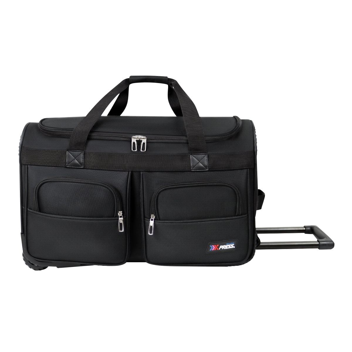 New York XPress Rolling Duffel Bag with Wheels, Wheeled Duffle Bag Luggage with Retractable Handle, Foldable Travel Bag Large for Women & Men