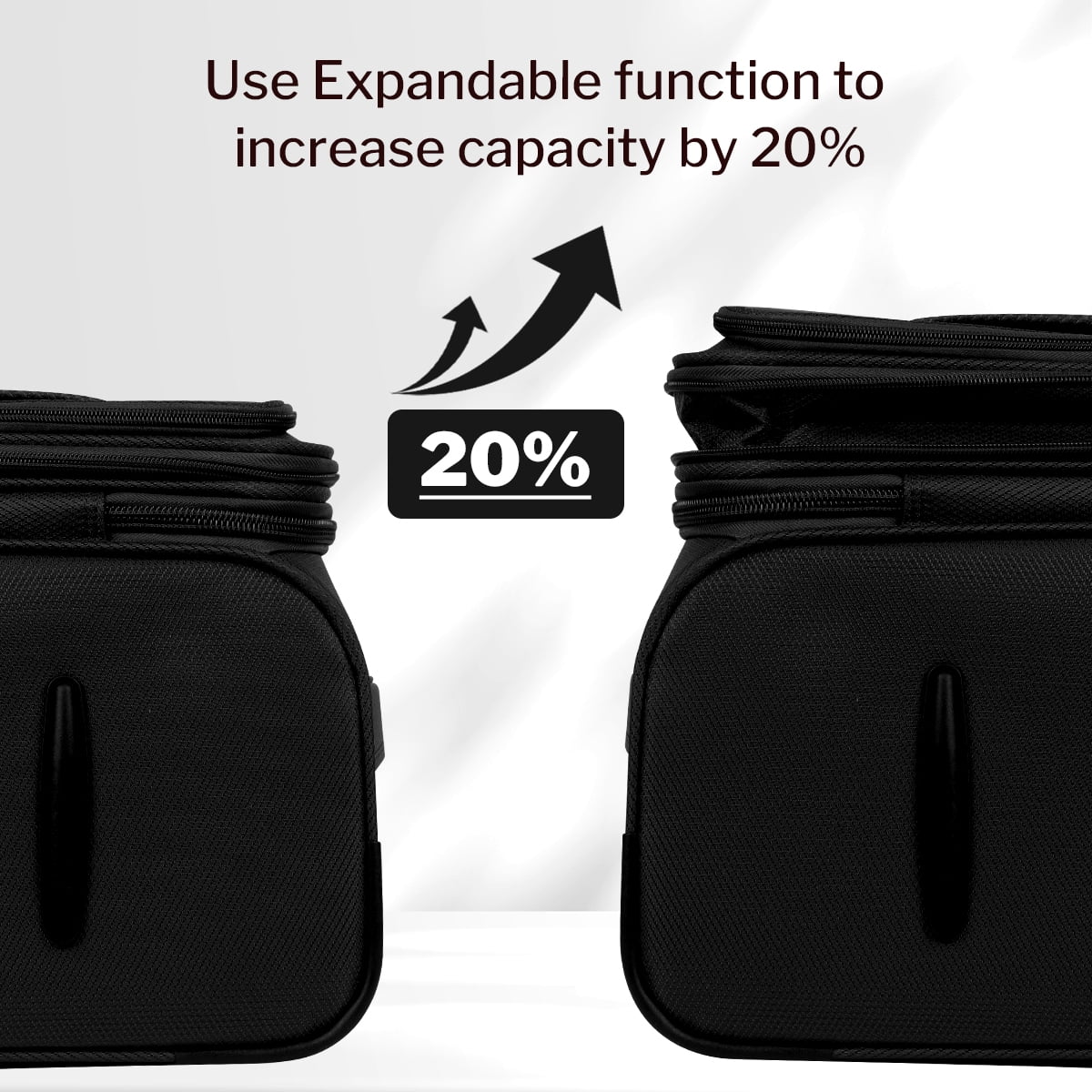 NEW YORK XPRESS 3PCS Soft side Luggage Sets Expandable Luggage with TSA Lock, Lightweight Spinning Wheels Suitcase Set(20/26/30) Trolley Bags for Travel, Going Abroad, Family Trips