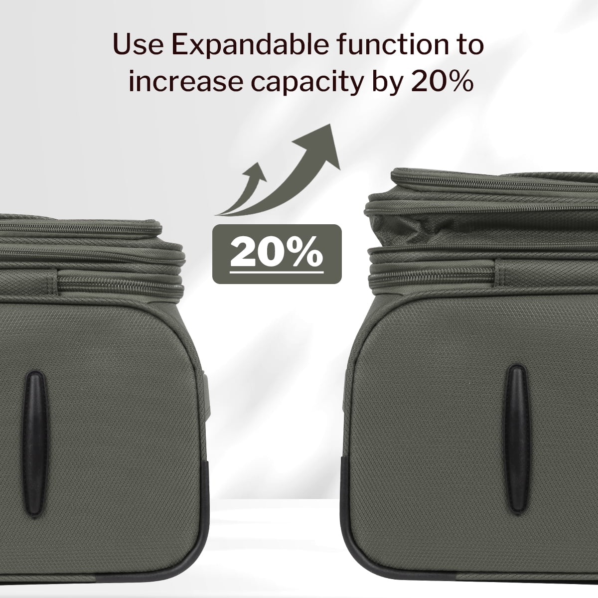 NEW YORK XPRESS 3PCS Soft side Luggage Sets Expandable Luggage with TSA Lock, Lightweight Spinning Wheels Suitcase Set(20/26/30) Trolley Bags for Travel, Going Abroad, Family Trips