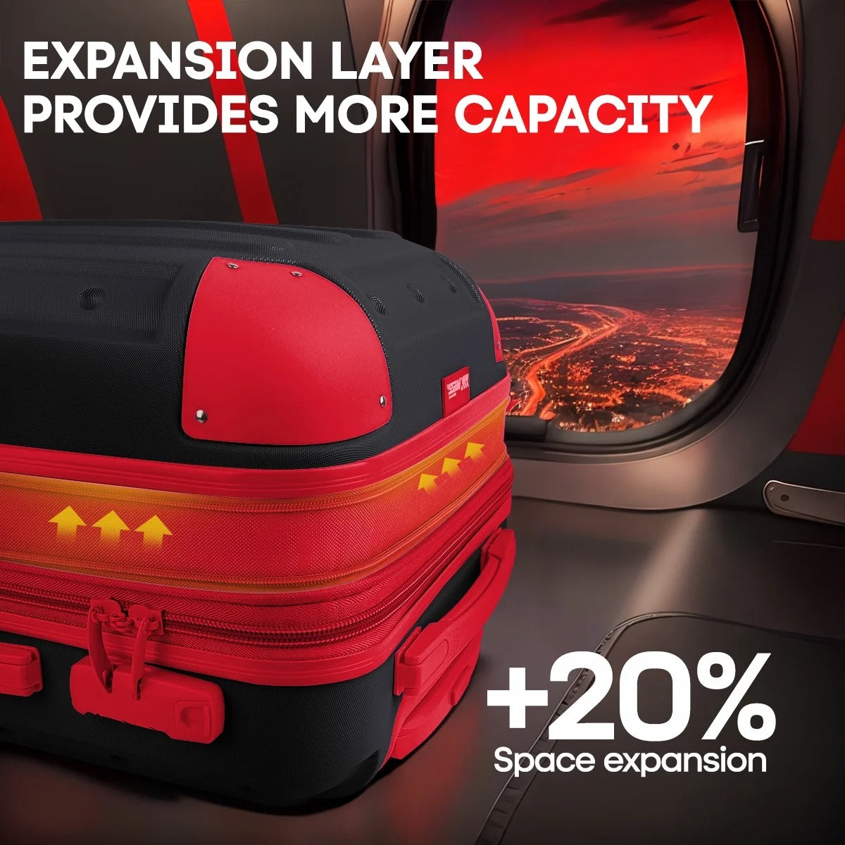 NEW YORK XPRESS 3PCS Luggage Set (20"/24"/28") Hardshell Expandable Suitcase with 4 Double Spinner Wheels, Lightweight Hardside ABS Luggage, Travel Suitcase Set for Women & Men