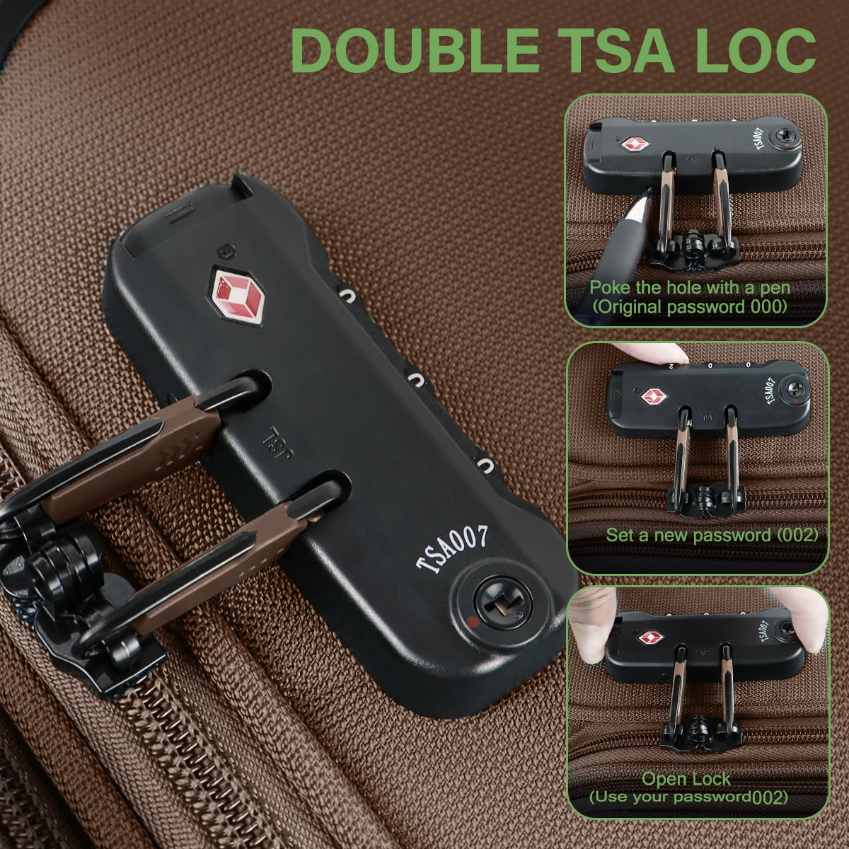 NEW YORK XPRESS 3 Piece Luggage Sets Expandable Softside Luggage Sets with Spinner Wheels and TSA Lock,Lightweight Travel Suitcase Set (20"/26"/28")