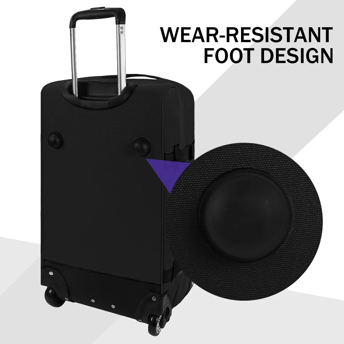 NEW YORK XPRESS 3PCS Soft side Roller Luggage Set, Waterproof Rolling Suitcase, Wheeled Travel Duffel Luggage for All Trip & Adventure,20in+26in+30in