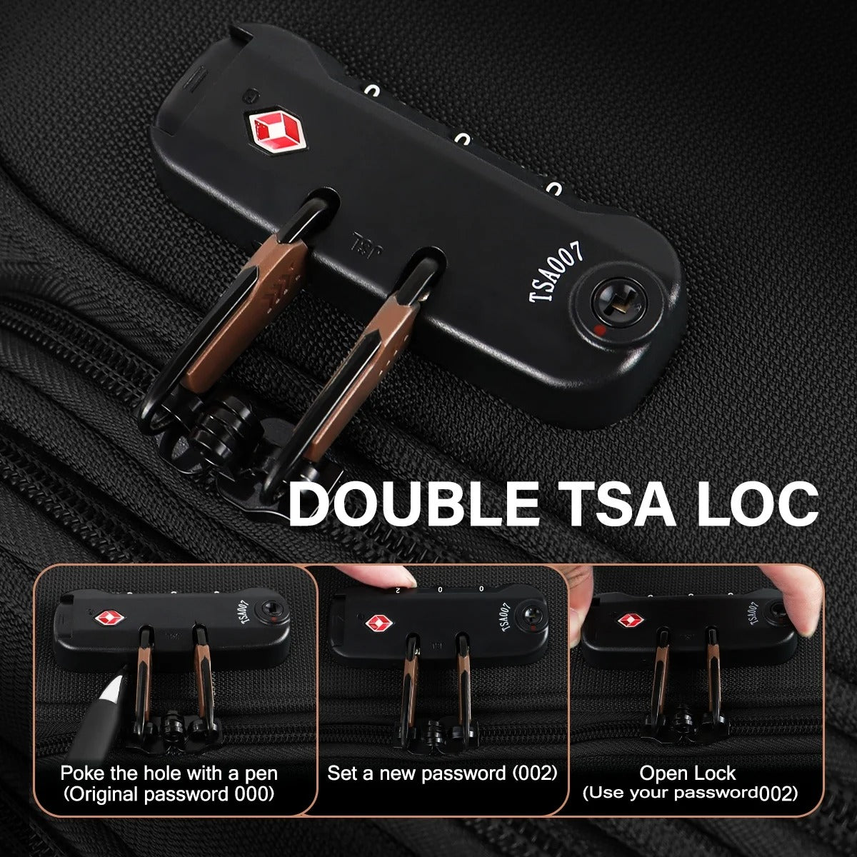 NEW YORK XPRESS 3 Piece Luggage Sets Expandable Softside Luggage Sets with Spinner Wheels and TSA Lock,Lightweight Travel Suitcase Set (20"/26"/28")