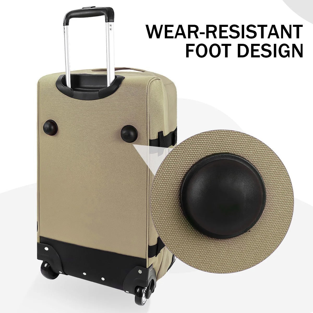 NEW YORK XPRESS 3PCS Soft side Roller Luggage Set, Waterproof Rolling Suitcase, Wheeled Travel Duffel Luggage for All Trip & Adventure,20in+26in+30in