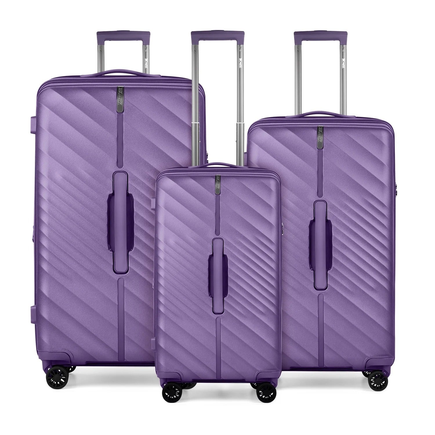 NEW YORK XPRESS 3 Piece Luggage Sets with Spinner Wheels, PP Hardshell Expandable Luggage with TSA Lock, Hardside Lightweight Suitcase Set-20" Carry on Luggage,26"Checked Luggage,30" Checked Luggage