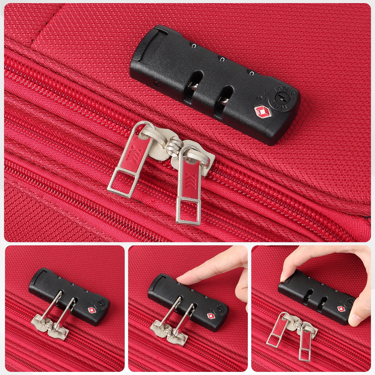 NEW YORK XPRESS 3PCS Soft side Luggage Sets Expandable Luggage with TSA Lock, Lightweight Spinning Wheels Suitcase Set(20/26/30) Trolley Bags for Travel, Going Abroad, Family Trips