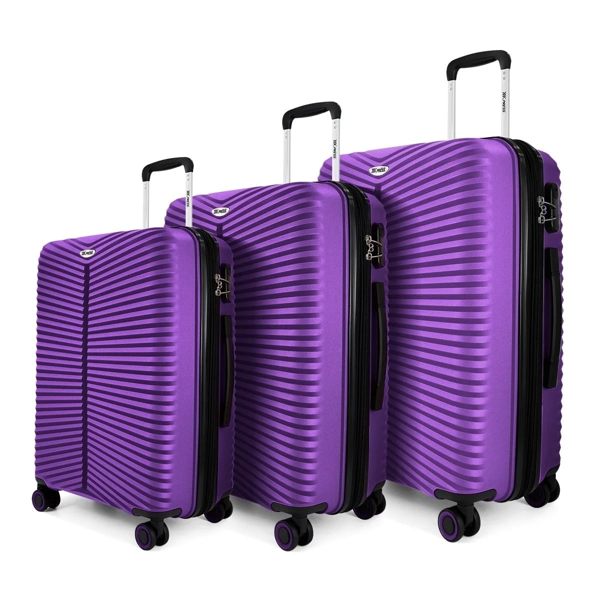 NEW YORK XPRESS Luggage Sets 3 Piece Hard side Expandable Luggage Sets with Spinner Wheels,Lightweight Hard Shell Travel Suitcase for Going Abroad,Family Trips (20/24/28in)