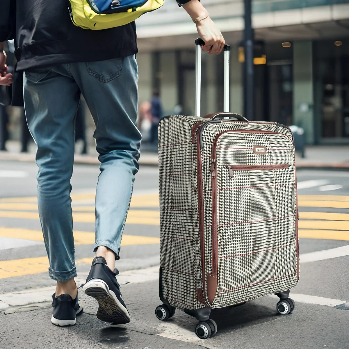 NEW YORK XPRESS 3 Piece Luggage Sets, Lightweight Expandable Soft side Luggage with Spinner Wheels, Large Travel Suitcase w/TSA Lock,20"Carry on Luggage,26"Checked Luggage and 30"Checked Luggage