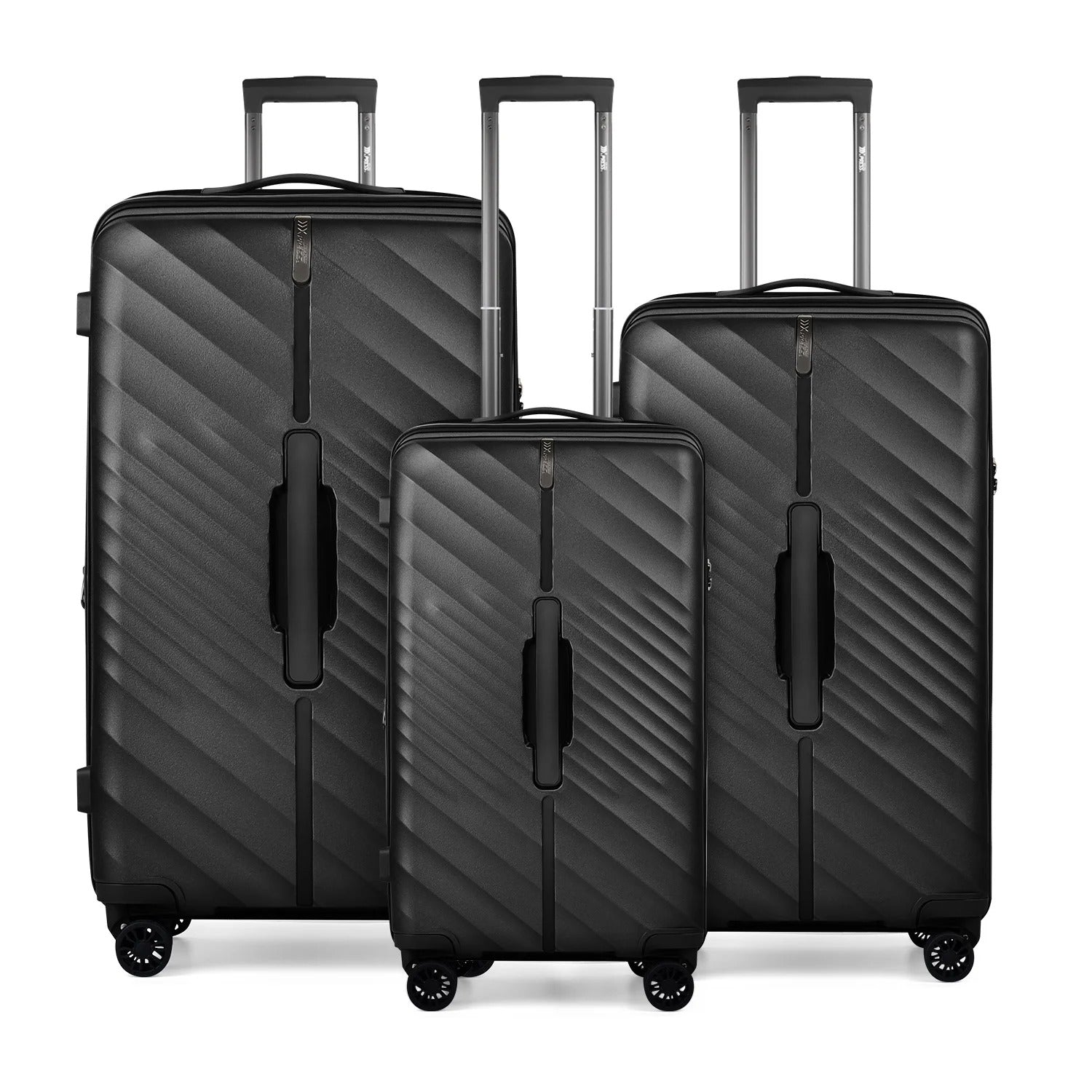 NEW YORK XPRESS 3 Piece Luggage Sets with Spinner Wheels, PP Hardshell Expandable Luggage with TSA Lock, Hardside Lightweight Suitcase Set-20" Carry on Luggage,26"Checked Luggage,30" Checked Luggage