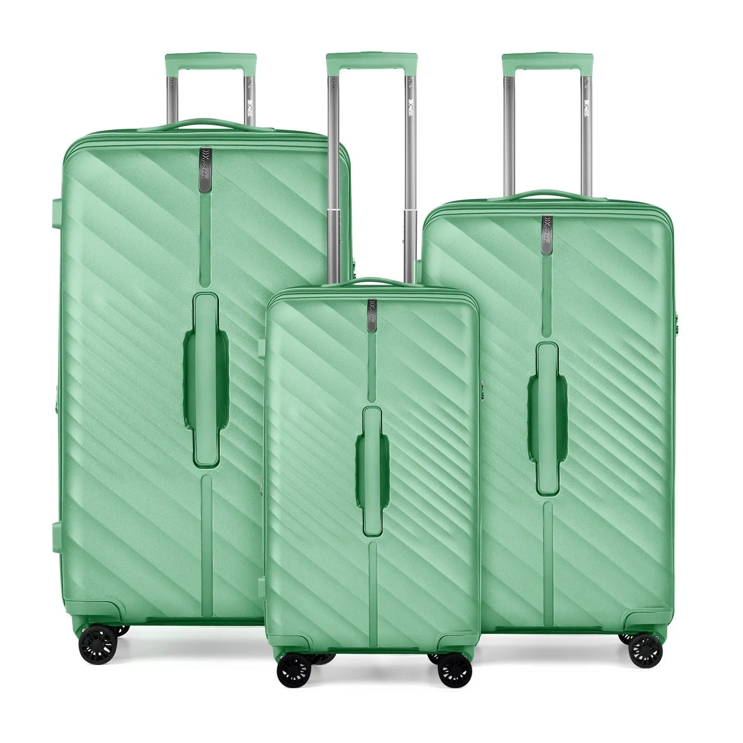 NEW YORK XPRESS 3 Piece Luggage Sets with Spinner Wheels, PP Hardshell Expandable Luggage with TSA Lock, Hardside Lightweight Suitcase Set-20" Carry on Luggage,26"Checked Luggage,30" Checked Luggage