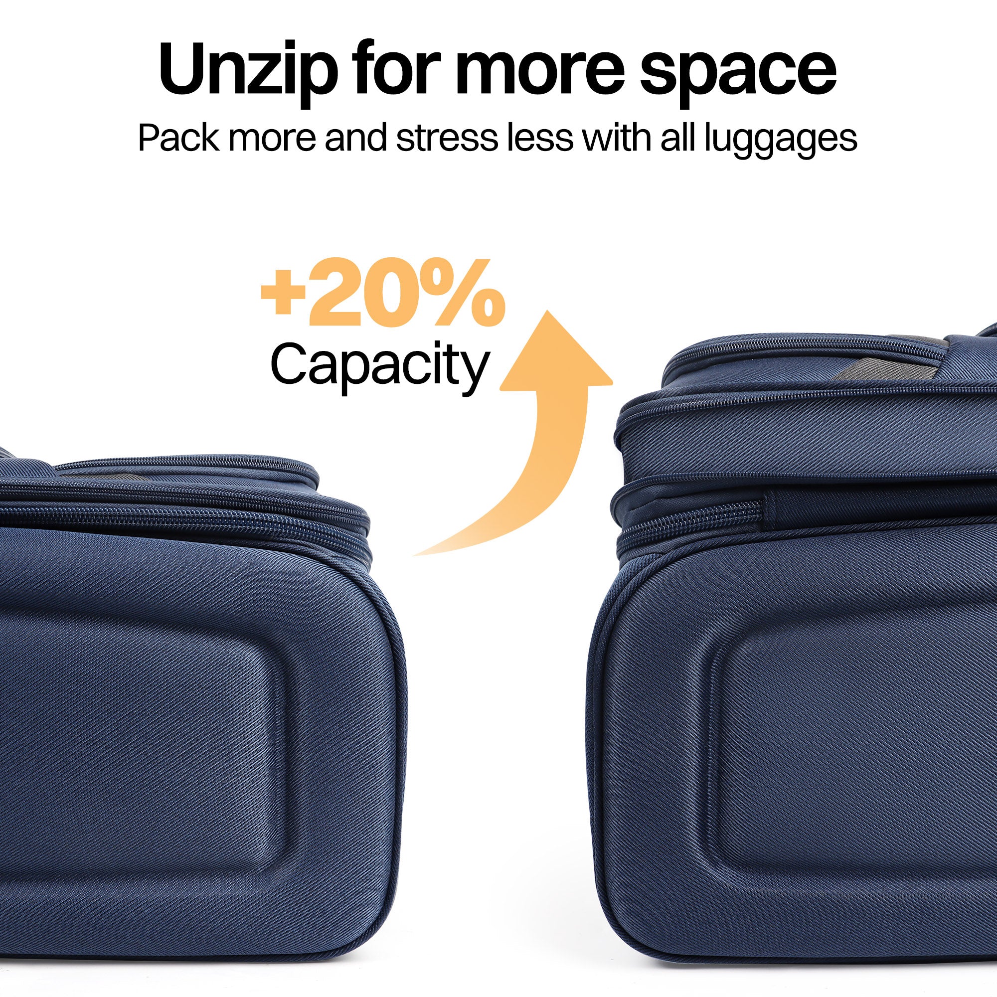 NEW YORK XPRESS Luggage WD-8815,Softside 20in/24in/28in/32in Suitcase,Expandable Luggage,w/Spinner Wheels w/LOCK