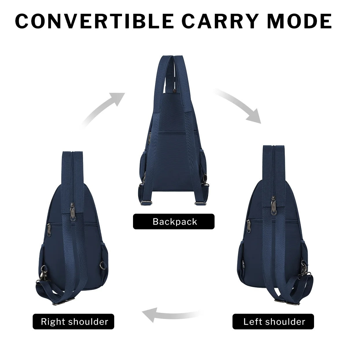 NEW YORK XPRESS BP-8610 Sling Bags, Waterproof Crossbody Single  or Double Shoulder 16"