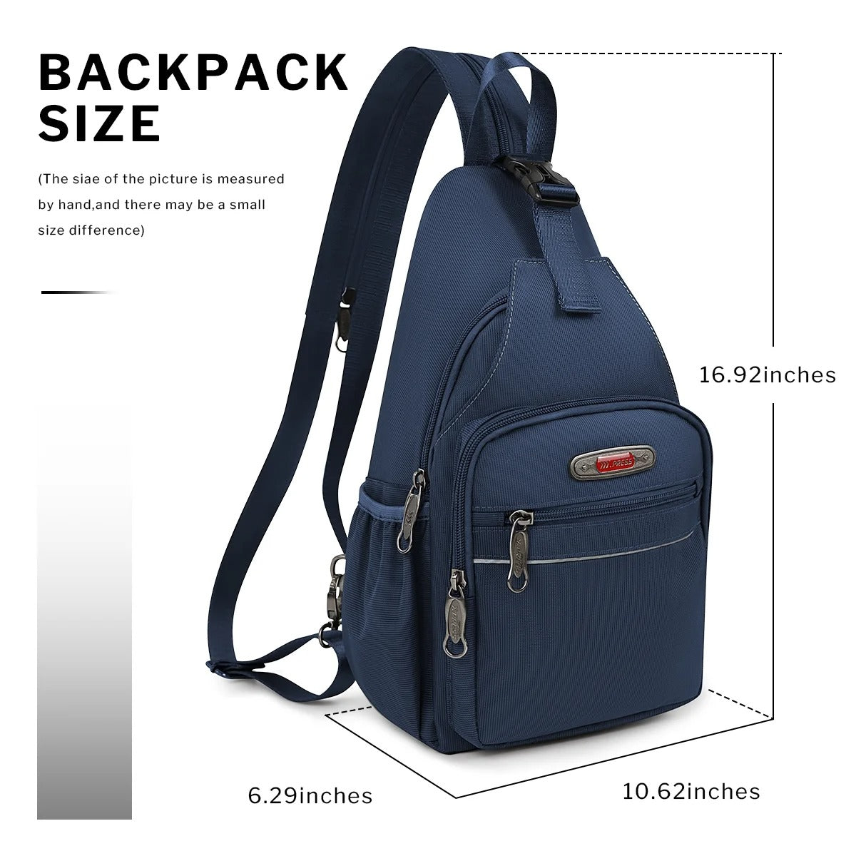 NEW YORK XPRESS BP-8610 Sling Bags, Waterproof Crossbody Single  or Double Shoulder 16"