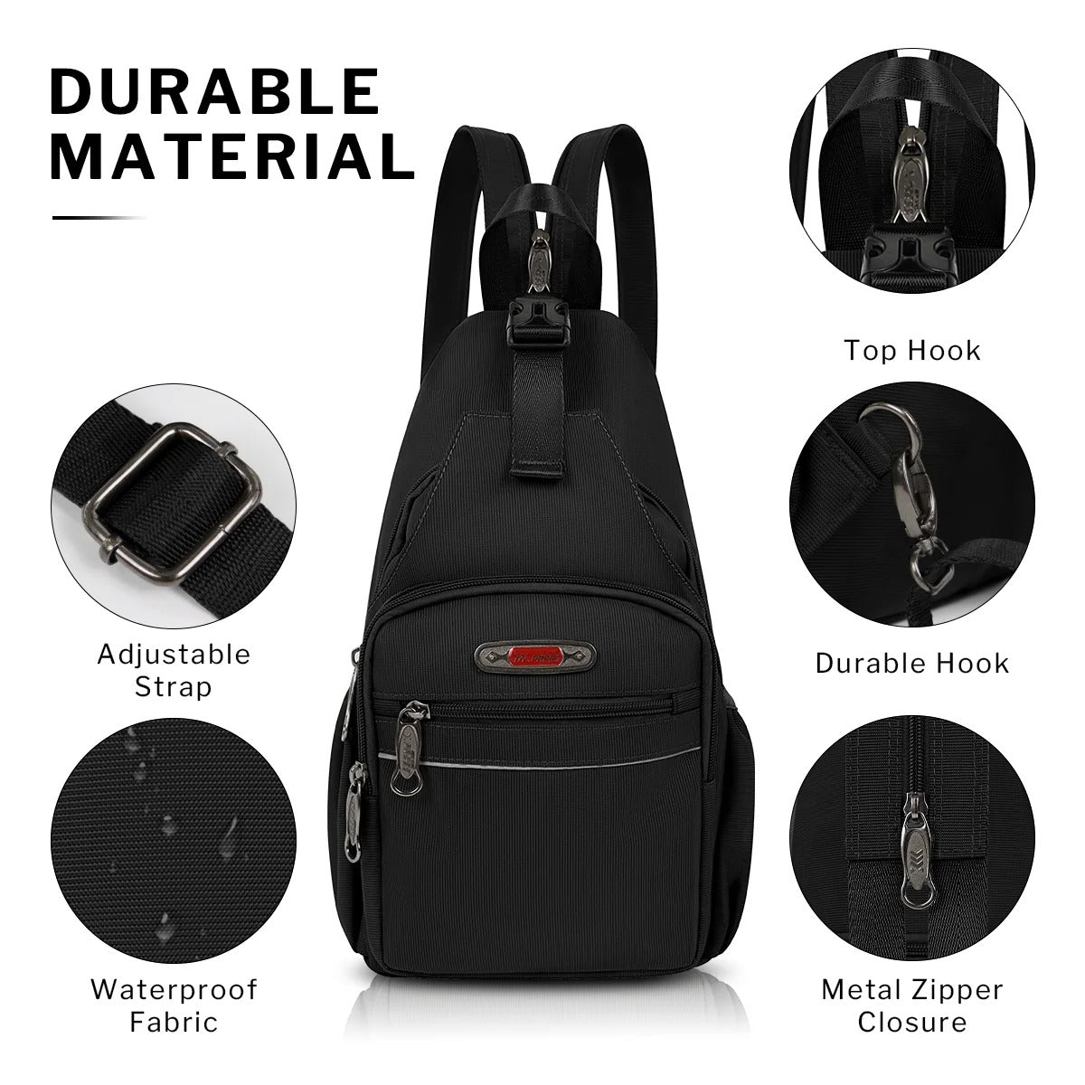 NEW YORK XPRESS BP-8610 Sling Bags, Waterproof Crossbody Single  or Double Shoulder 16"