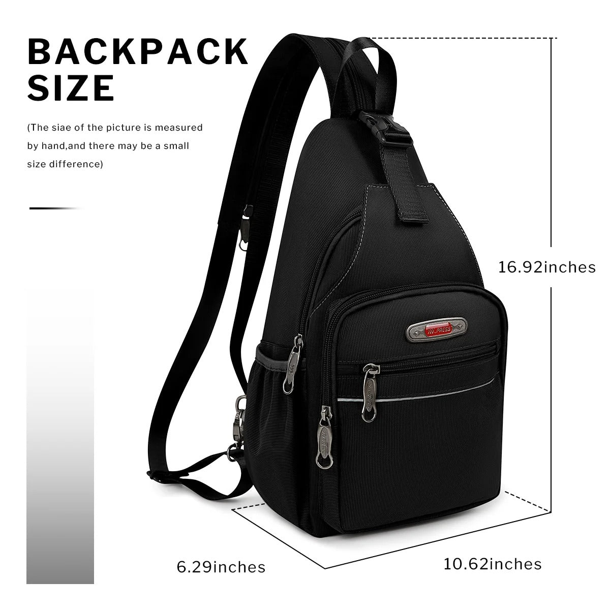 NEW YORK XPRESS BP-8610 Sling Bags, Waterproof Crossbody Single  or Double Shoulder 16"