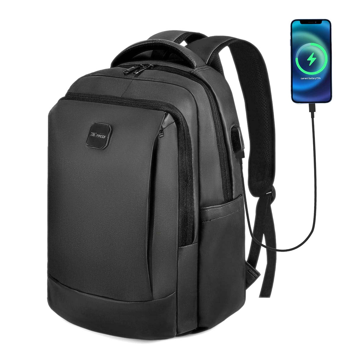 NEW YORK XPRESS Travel Backpack, Waterproof Laptop Backpack With USB Charger Port, 18inch College Computer Backpack Carry On Business Backpack for Men & Women